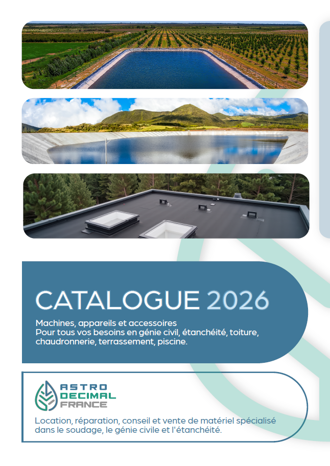 catalogue matériel soudage étanchéité vente location